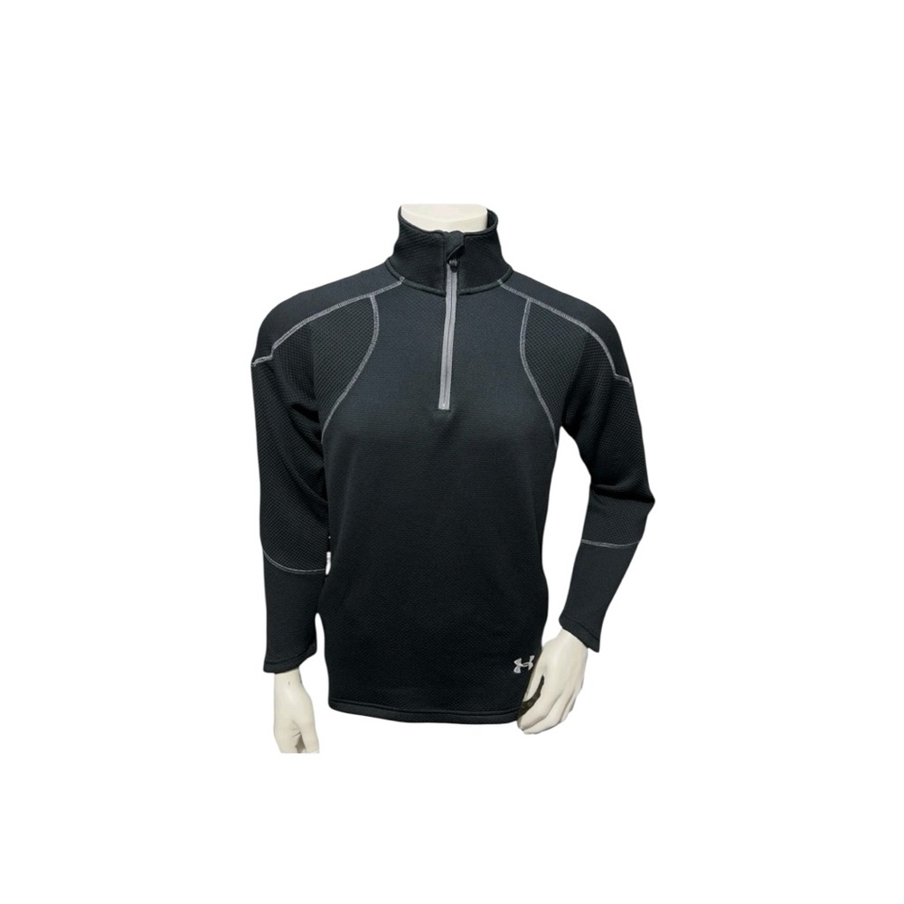 Under Armour Black and Gray Performance Pullover with Zipper Pockets - XL